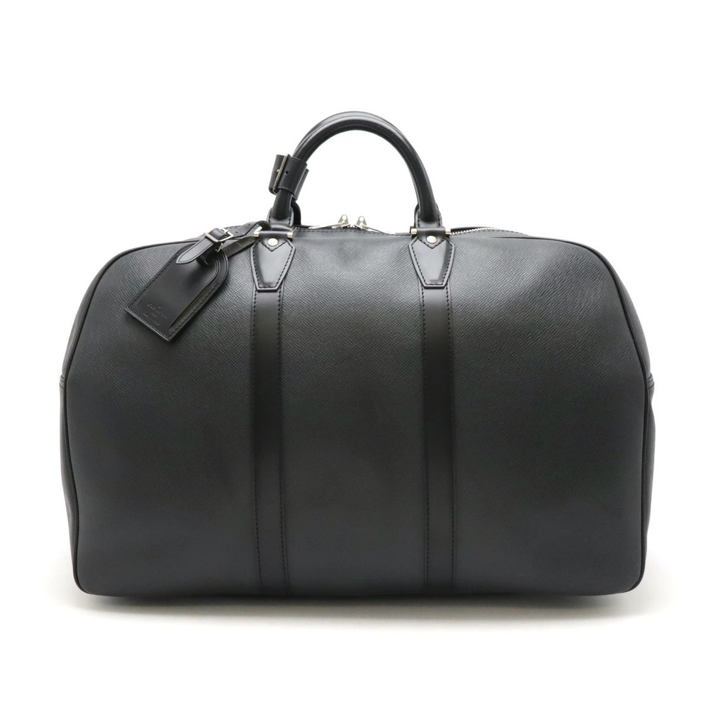 LOUIS VUITTON Taiga Kendall Boston Bag Travel Ardoise Black Shoulder strap